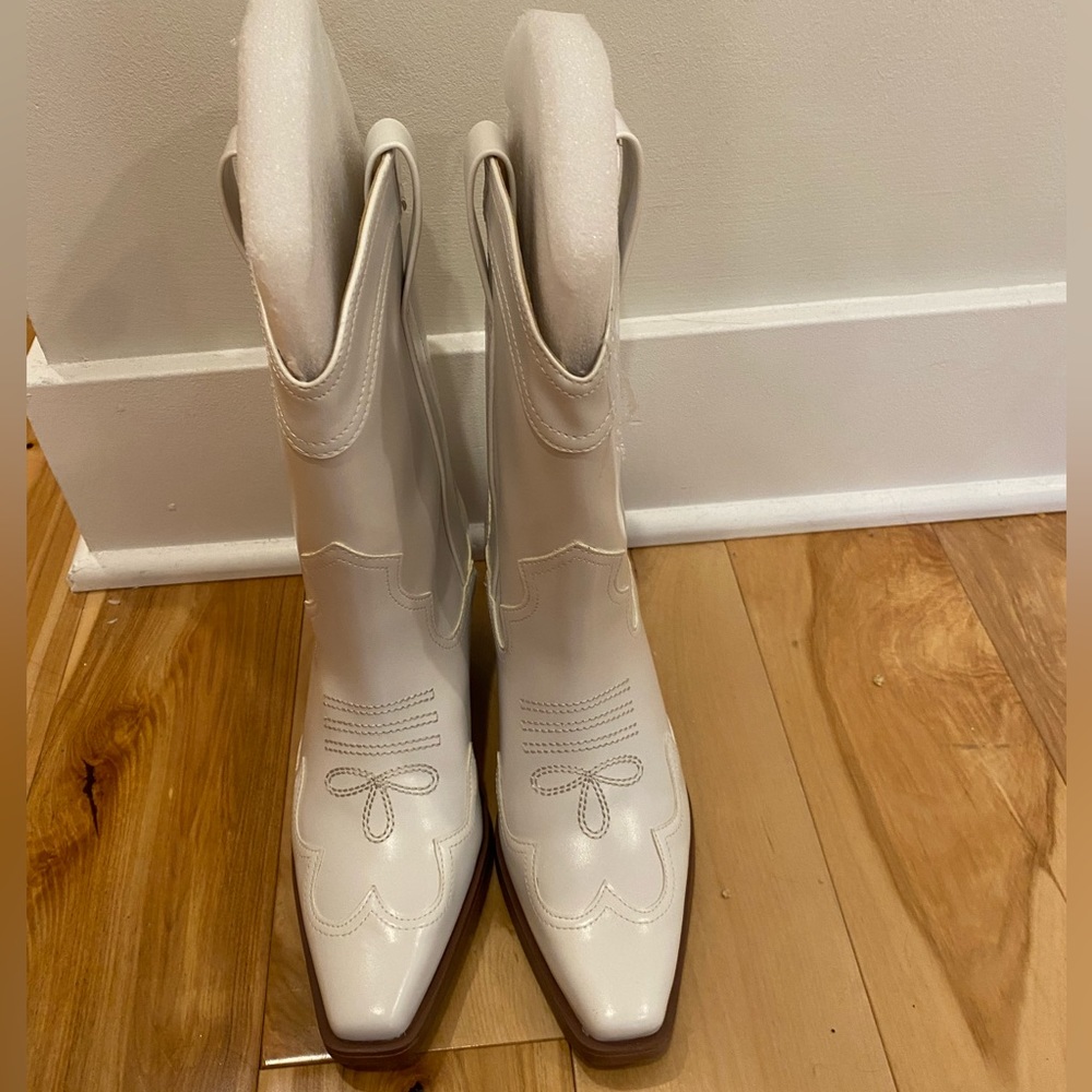 H&M white cowboy boots (sold out!)